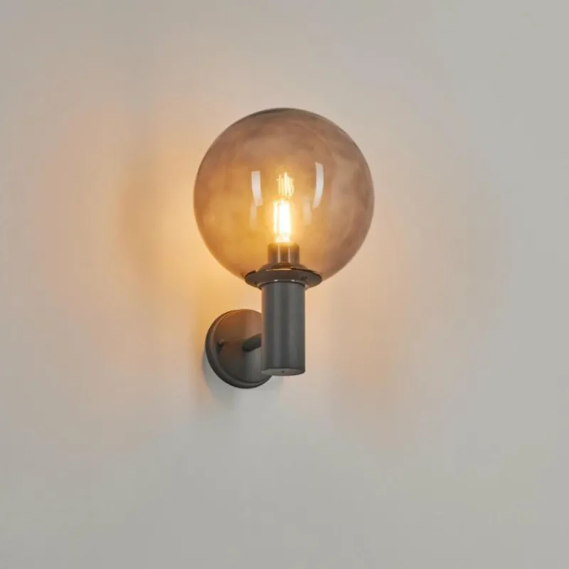 Suspension Verre Fumé-hofstein Applique murale d'extérieur Bostarenga Anthracite, 1 lumière