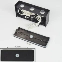 hofstein Applique murale d'extérieur Morenos LED Anthracite, Blanc, 6 lumières