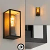Lampes Vintages & Rétros-hofstein Applique murale d'extérieur Hakkas Noir, 1 lumière