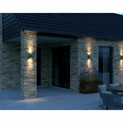 Luminaires Nordlux Applique murale d'extérieur Nordlux NICO Rouille, 2 lumières