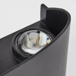 hofstein Applique murale d'extérieur Glencoe LED Noir, 6 lumières