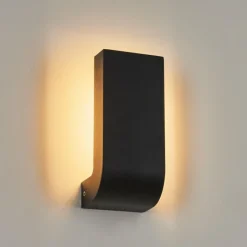 hofstein Applique murale d'extérieur Kirkhall LED Noir, 1 lumière