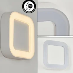 hofstein Applique murale d'extérieur Paleroo LED Blanc, 1 lumière