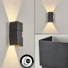 hofstein Applique murale d'extérieur Coorabie LED Noir, 2 lumières