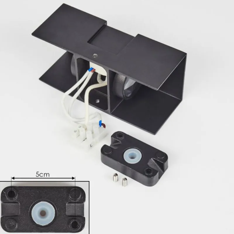 hofstein Applique murale d'extérieur Coorabie LED Noir, 2 lumières