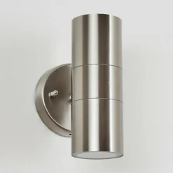 hofstein Applique murale d'extérieur Bessiebelle Acier inoxydable, 2 lumières