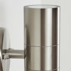 hofstein Applique murale d'extérieur Bessiebelle Acier inoxydable, 2 lumières