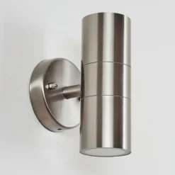 hofstein Applique murale d'extérieur Bessiebelle Acier inoxydable, 2 lumières