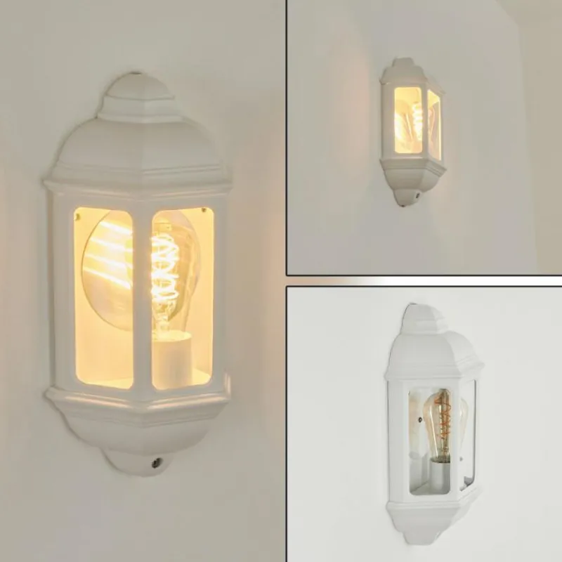 Luminaires Rustiques-hofstein Applique murale d'extérieur Ouse Blanc, 1 lumière