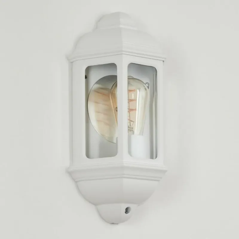 Luminaires Rustiques-hofstein Applique murale d'extérieur Ouse Blanc, 1 lumière