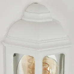 Luminaires Rustiques-hofstein Applique murale d'extérieur Ouse Blanc, 1 lumière