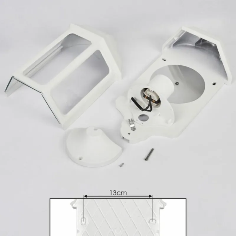 Luminaires Rustiques-hofstein Applique murale d'extérieur Ouse Blanc, 1 lumière