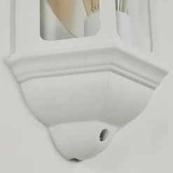 Luminaires Rustiques-hofstein Applique murale d'extérieur Ouse Blanc, 1 lumière