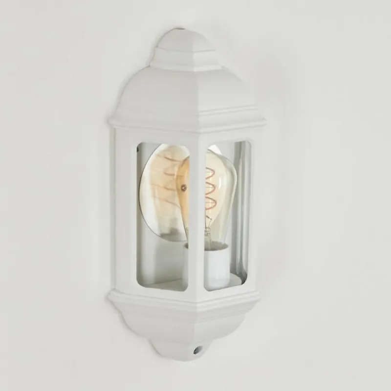 Luminaires Rustiques-hofstein Applique murale d'extérieur Ouse Blanc, 1 lumière