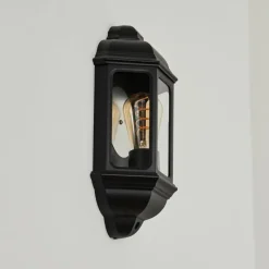 Luminaires Rustiques-hofstein Applique murale d'extérieur Ouse Noir, 1 lumière