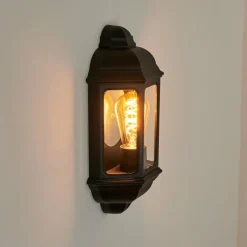 Luminaires Rustiques-hofstein Applique murale d'extérieur Ouse Noir, 1 lumière