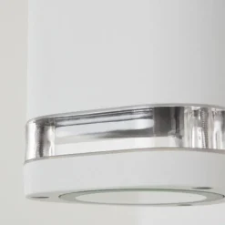 hofstein Applique murale d'extérieur Amyton Blanc, 2 lumières