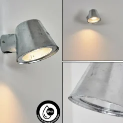 hofstein Applique murale d'extérieur Cook Acier inoxydable, Zingué, 1 lumière