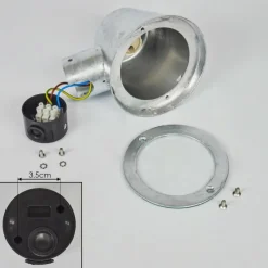 hofstein Applique murale d'extérieur Cook Acier inoxydable, Zingué, 1 lumière