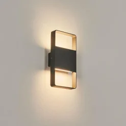 hofstein Applique murale d'extérieur Dundarrah LED Anthracite, 2 lumières