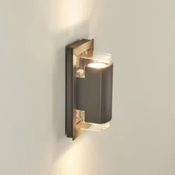 hofstein Applique murale d'extérieur Nabawa Anthracite, 2 lumières