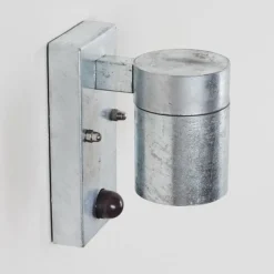 hofstein Applique murale d'extérieur Bessiebelle Zingué, 1 lumière, Détecteur de mouvement