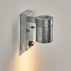 hofstein Applique murale d'extérieur Bessiebelle Zingué, 1 lumière, Détecteur de mouvement