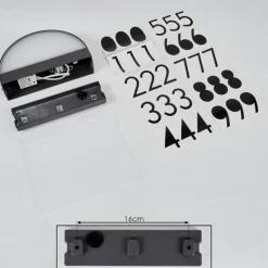 hofstein Applique murale d'extérieur Fletcher LED Anthracite, 2 lumières