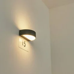 hofstein Applique murale d'extérieur Fletcher LED Anthracite, 2 lumières