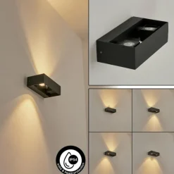 hofstein Applique murale d'extérieur Fletcher LED Anthracite, 2 lumières