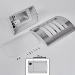 hofstein Applique murale d'extérieur Maleny Acier inoxydable, 1 lumière