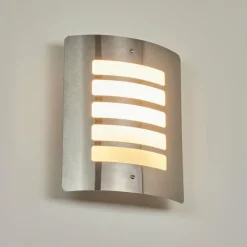 hofstein Applique murale d'extérieur Maleny Acier inoxydable, 1 lumière