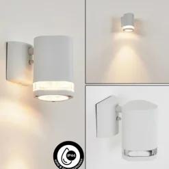 hofstein Applique murale d'extérieur Amyton Blanc, 1 lumière