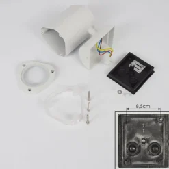 hofstein Applique murale d'extérieur Amyton Blanc, 1 lumière