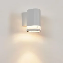 hofstein Applique murale d'extérieur Amyton Blanc, 1 lumière