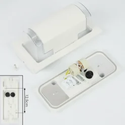 hofstein Applique murale d'extérieur Nabawa Blanc, 2 lumières