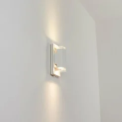 hofstein Applique murale d'extérieur Nabawa Blanc, 2 lumières