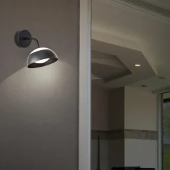 Luminaires Brilliant Applique murale d'extérieur Brilliant Matfen LED Noir, 1 lumière