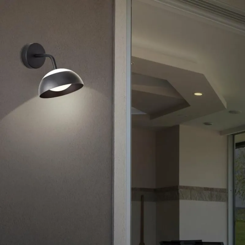 Luminaires Brilliant Applique murale d'extérieur Brilliant Matfen LED Noir, 1 lumière