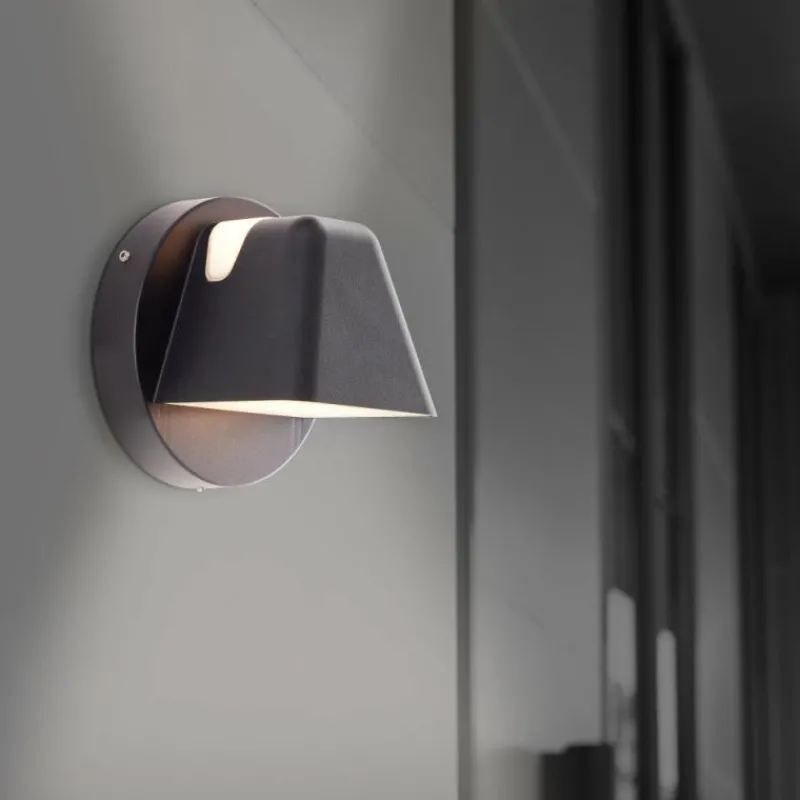 Luminaires Brilliant Applique murale d'extérieur Brilliant Scorton LED Noir, 2 lumières