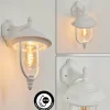 Luminaires Rustiques-hofstein Applique murale d'extérieur Tingha Blanc, 1 lumière