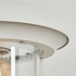 Luminaires Rustiques-hofstein Applique murale d'extérieur Tingha Blanc, 1 lumière