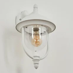 Luminaires Rustiques-hofstein Applique murale d'extérieur Tingha Blanc, 1 lumière