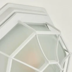 hofstein Applique murale d'extérieur Ibacache Blanc, 1 lumière