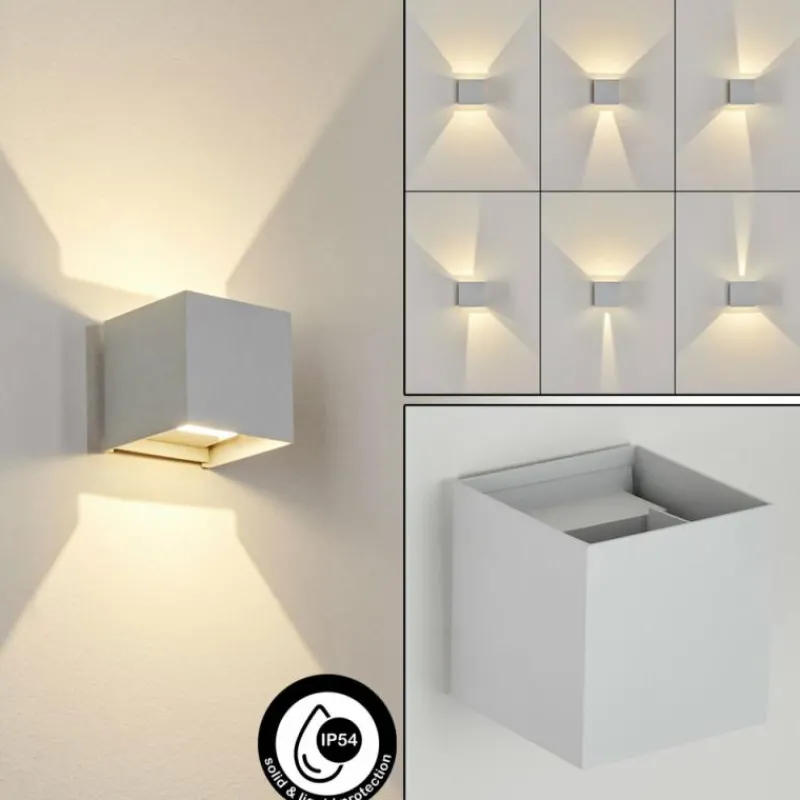 hofstein Applique murale d'extérieur Pyalong LED Blanc, 1 lumière