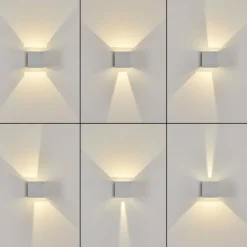 hofstein Applique murale d'extérieur Pyalong LED Blanc, 1 lumière