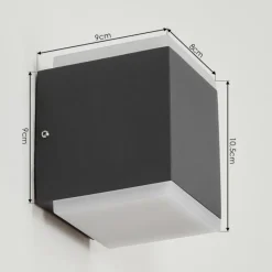 hofstein Applique murale d'extérieur Oatlands LED Anthracite, 2 lumières