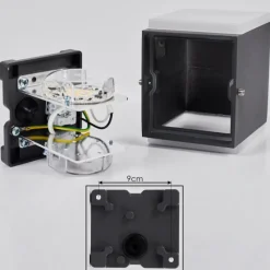 hofstein Applique murale d'extérieur Oatlands LED Anthracite, 2 lumières