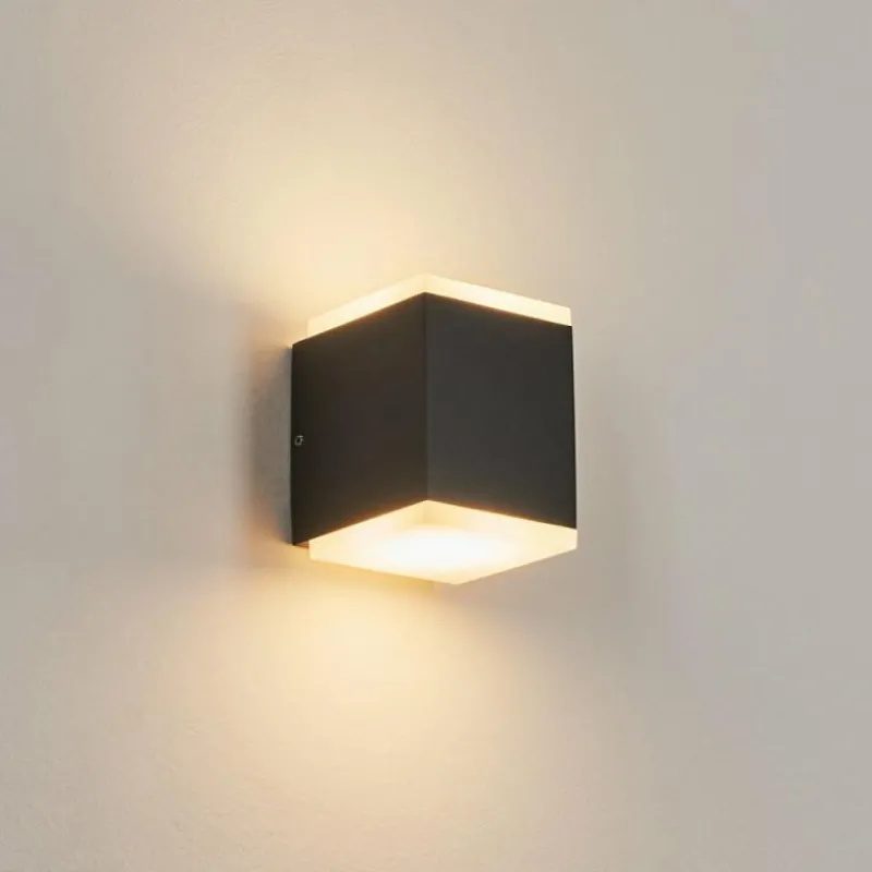 hofstein Applique murale d'extérieur Oatlands LED Anthracite, 2 lumières