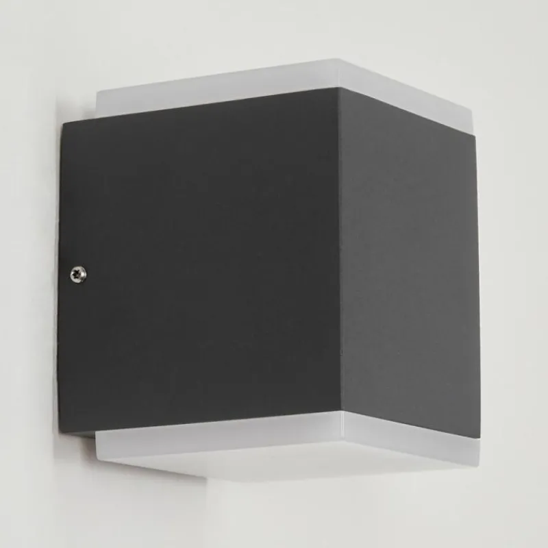 hofstein Applique murale d'extérieur Oatlands LED Anthracite, 2 lumières
